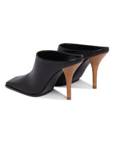 Black Leather Mules | PDP | Antonia