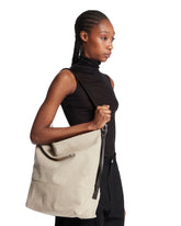 Beige Belted Canvas Bag | PDP | Antonia
