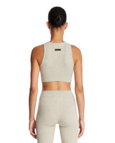 Beige Ribbed Crop Top | PDP | Antonia