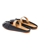 Black Tabi Ballerinas with Elastic Strap | PDP | Antonia