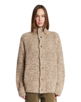 Beige Cloud Melange Cardigan | PDP | Antonia