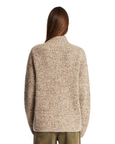 Beige Cloud Melange Cardigan | PDP | Antonia