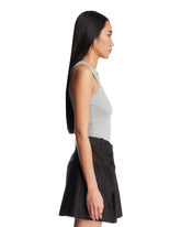 Loewe Paulas Ibiza Gray Anagram Silk Top | PDP | Antonia