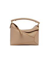 Beige Small Puzzle Bag | PDP | Antonia