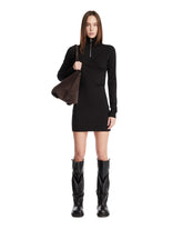 Black Mini Dress with Zip | PDP | Antonia