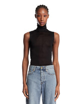 Black Sheer Silk Top | PDP | Antonia
