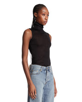 Top In Seta Trasparente Nero | PDP | Antonia