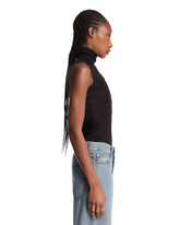 Top In Seta Trasparente Nero | PDP | Antonia