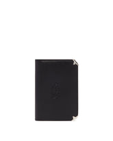 Black Trifold Leather Wallet | PDP | Antonia