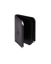 Black Trifold Leather Wallet | PDP | Antonia