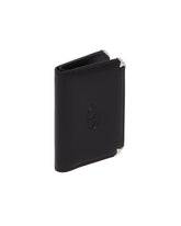 Black Trifold Leather Wallet | PDP | Antonia
