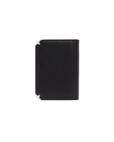 Black Trifold Leather Wallet | PDP | Antonia