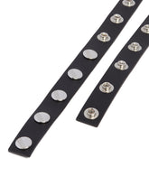 Black Leather Slim Belt | PDP | Antonia