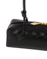 Black Medium Le Teckel Perforated Bag | PDP | Antonia