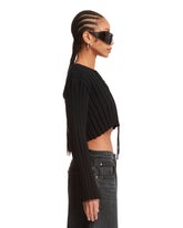 Black Cropped sweater | PDP | dAgency