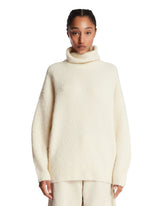 White Wool Turtleneck Sweater | PDP | Antonia