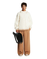 White Cable Knit Wool Sweater | PDP | Antonia