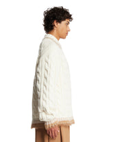 White Cable Knit Wool Sweater | PDP | Antonia