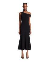 Black Off-Shoulder Midi Dress | PDP | Antonia