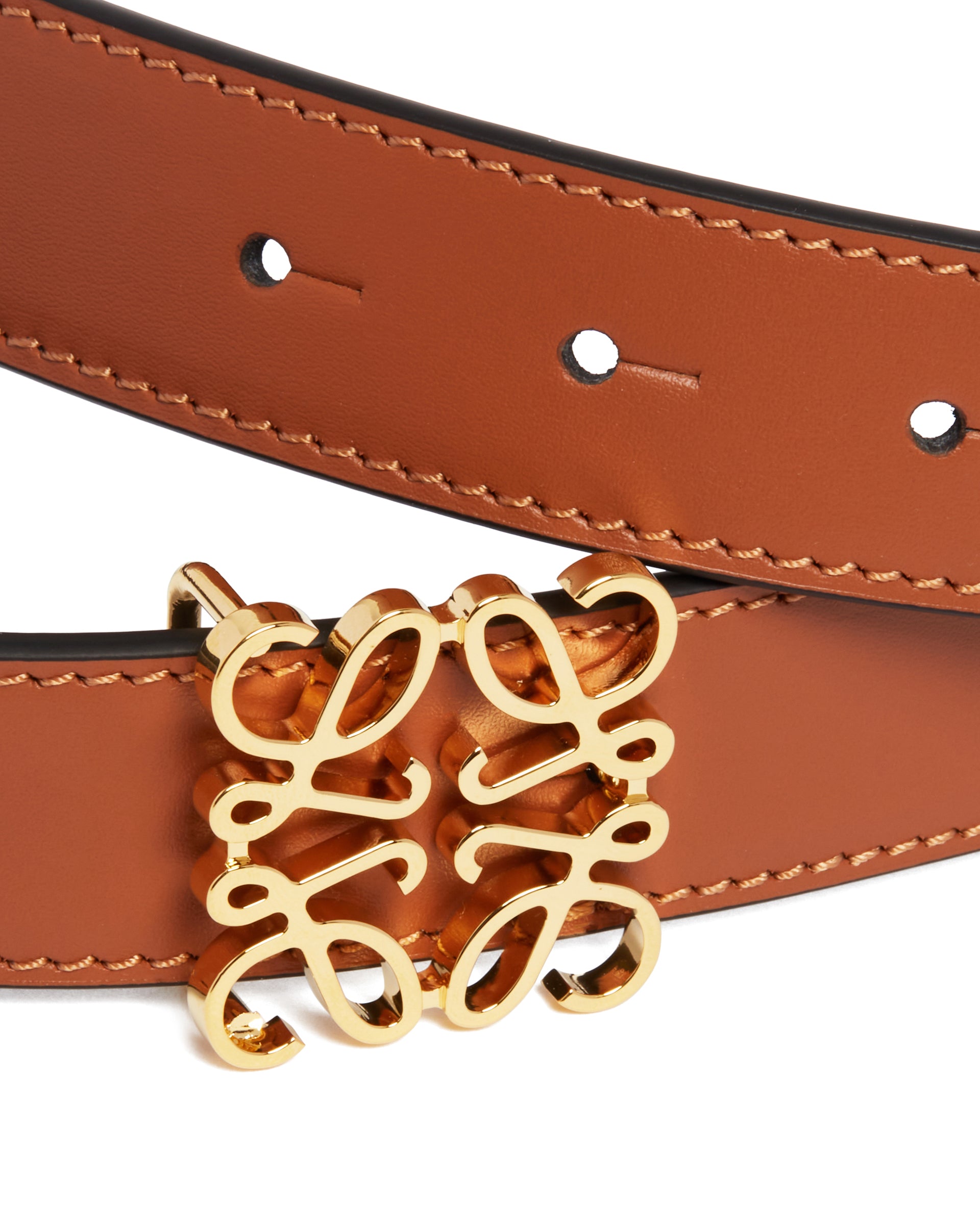Reversible Anagram Leather Belt | LOEWE - Antonia