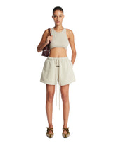 Light Beige Cotton Shorts | PDP | Antonia