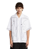 White Dog Print Denim Shirt | PDP | Antonia