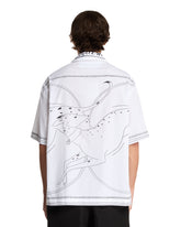 White Dog Print Denim Shirt | PDP | Antonia