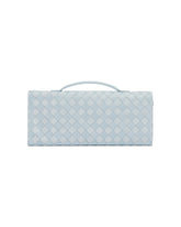 Light Blue Suede Andiamo Clutch | PDP | Antonia