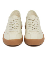 Beige Viscose and Linen Canvas Sneakers | PDP | Antonia