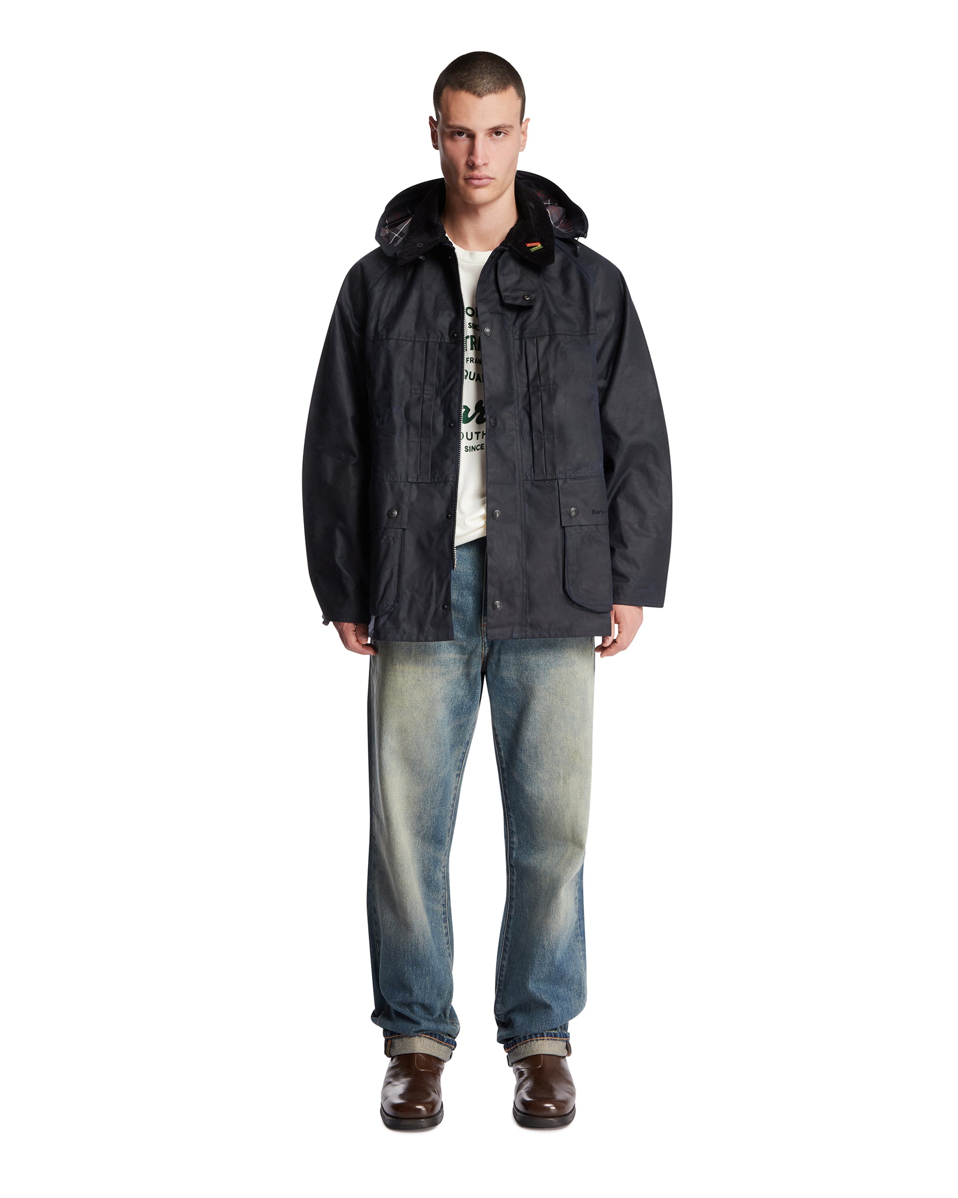 Levi's x Barbour Blue Bedale Jacket | LEVI'S - Antonia
