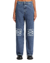 Baggy Jeans Anagram Blu - Loewe donna | PLP | dAgency