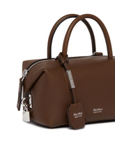 Brown Holdall Small Bauletto Bag | PDP | Antonia