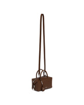 Brown Holdall Small Bauletto Bag | PDP | Antonia