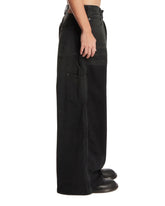 Black Baggy Ripped Off Pants | PDP | Antonia