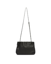 Black Large Leather Bourse Pouch | PDP | Antonia