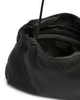 Black Large Leather Bourse Pouch | PDP | Antonia