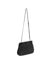 Black Large Leather Bourse Pouch | PDP | Antonia