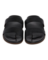 Black Leather Hugh Sandals | PDP | Antonia