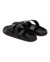 Black Leather Hugh Sandals | PDP | Antonia