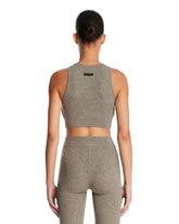 Gray Ribbed Crop Top | PDP | Antonia