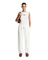 White Drawstring Pants | PDP | Antonia