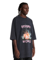 Blue Printed Equilibre T-Shirt | PDP | Antonia