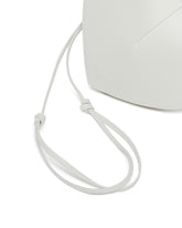 White Leather Coeur Shoulder Bag | PDP | Antonia