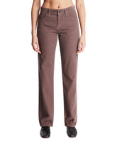 Pantaloni Carlyl in Cotone Marroni | PDP | Antonia