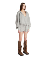 Gray Wrapped Mini Dress | PDP | Antonia