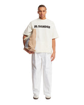 T-Shirt Bianca Con Logo - Jil Sander uomo | PLP | dAgency