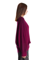 Purple Asymmetric Sweater | PDP | Antonia