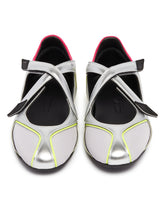 Silver Flat Floor 01 Ballerinas | PDP | Antonia