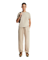 Beige Classic T-Shirt with Logo | PDP | Antonia