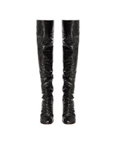Black Over-The-Knee Leather Boots | PDP | Antonia
